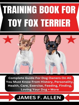cover image of TRAINING BOOK FOR TOY FOX TERRIER